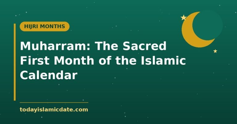 Muharram: The Sacred First Month of the Islamic Calendar